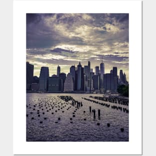 Manhattan Skyline Brooklyn New York City Posters and Art